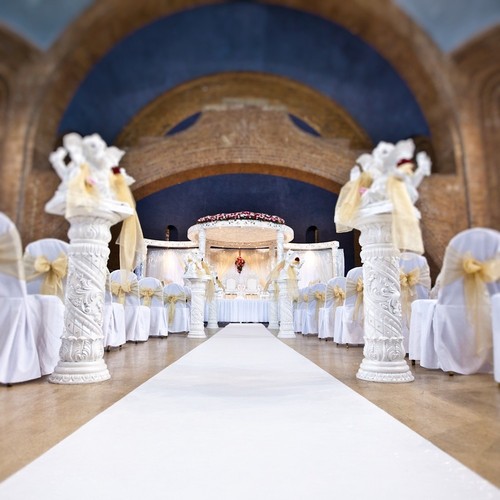 White wedding aisle - white,