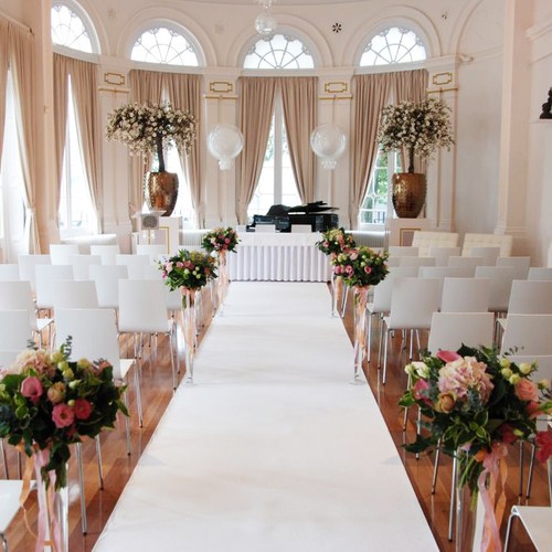 Long white wedding aisle - wedding,
