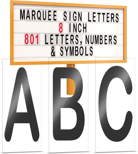 Changeable marquee letters - changeable,